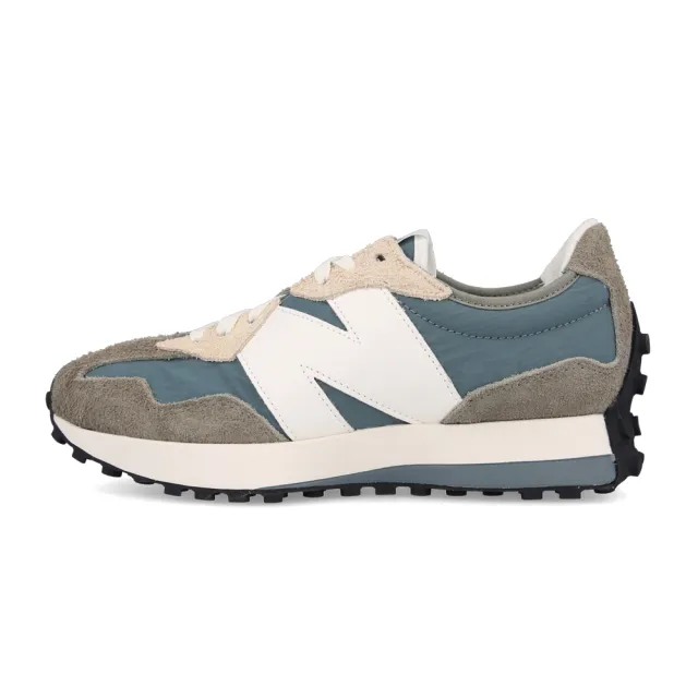 NEW BALANCE】NB 紐巴倫327 休閒鞋情侶鞋男鞋女鞋長毛麂皮鋼鐵藍灰藍D