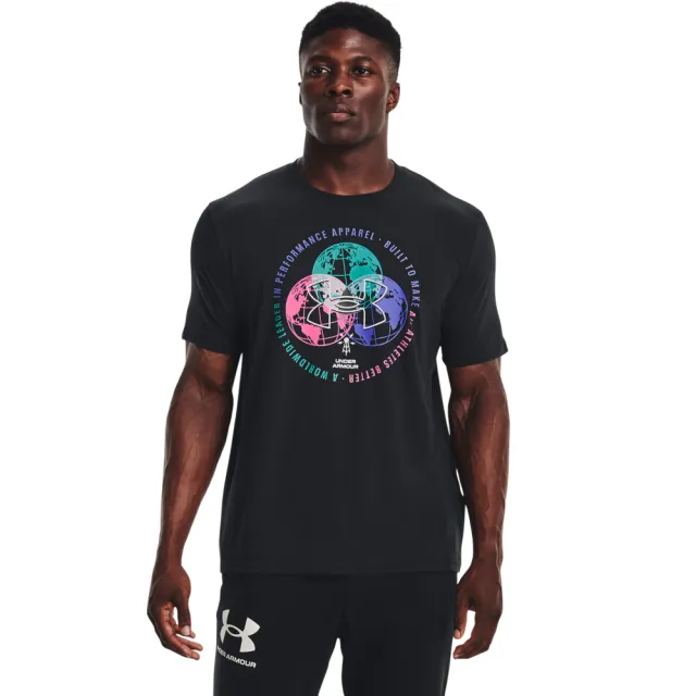 【UNDER ARMOUR】UA 男 TRAINING GRAPHIC短袖T-Shirt _1373992-001(碳灰色)