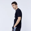 【NAUTICA】男裝 COMPETITION簡約撞色LOGO短袖T恤(黑)