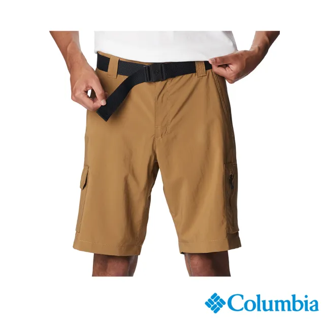 【Columbia 哥倫比亞 官方旗艦】男款-Silver Ridge™超防曬UPF50快排短褲-棕色(UAE57630BN)