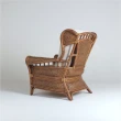 【山茶花家具】藤椅沙發-藤皮編織 室內椅AS326-1(藤沙發 單人椅)