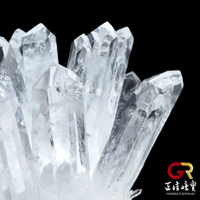 【正佳珠寶】白水晶 純淨能量水晶簇 ｜原木崖柏木座(白水晶原礦晶簇群 消磁能量之王)