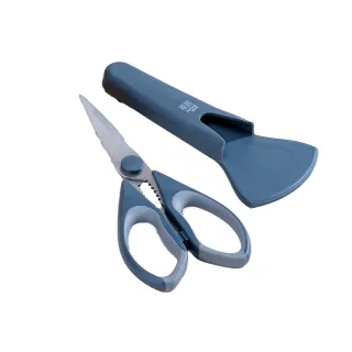 【CookPower 鍋寶】可拆式高硬度不鏽鋼料理剪刀-加(2色選/附磁吸保護套)