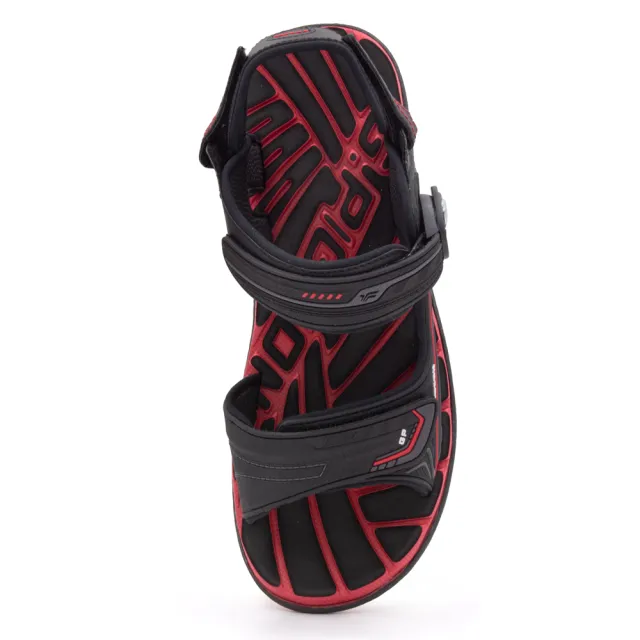 【G.P】中性經典舒適磁扣兩用涼拖鞋G3888-黑紅色(SIZE:36-43 共三色)