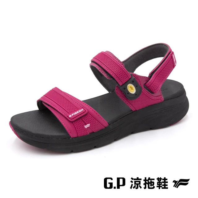 【G.P】女款輕羽緩震紓壓磁扣涼鞋G3836W-黑桃色(SIZE:36-39 共三色)