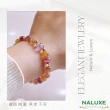 【Naluxe】紫黃金螢石+紫水晶路路通轉運珠設計款開運手鍊(增加創意、靈感、提高專注力、增貴人運)