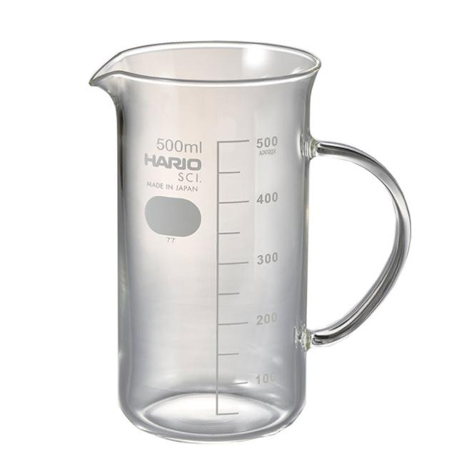 【HARIO】官方直營 文創把手燒杯 500ml(TBE-500-H32)
