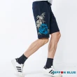 【BLUE WAY】男裝 棒系列四字成語針織 短褲-日本藍