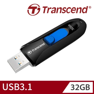 【Transcend 創見】JetFlash790 USB3.1 32GB 隨身碟-經典黑(TS32GJF790K)