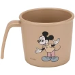 【小禮堂】Disney 迪士尼 米奇 幼兒抗菌塑膠水杯 230ml Ag+ - 棕家人款(平輸品)