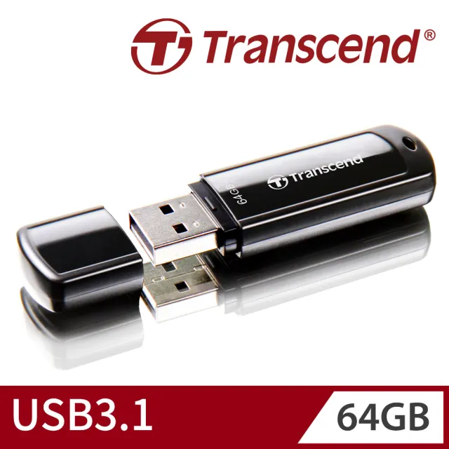 【Transcend 創見】JetFlash700 USB3.1 64GB 隨身碟-經典黑(TS64GJF700 新舊包裝隨機出貨)