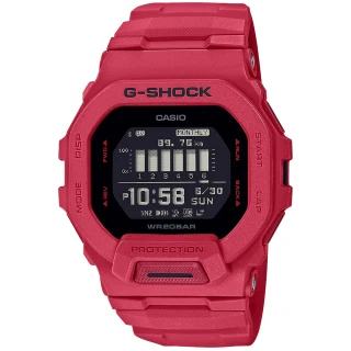 【CASIO 卡西歐】G-SHOCK 街頭時尚雙顯腕錶(GBD-200RD-4DR)