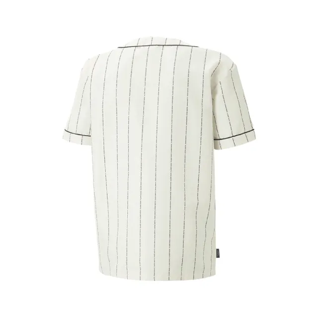 【PUMA】短袖 TEAM Baseball Jersey 男女款 白 襯衫 棒球風 Julia吳卓源 著用款(62249165)