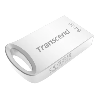 【Transcend 創見】JetFlash710 USB3.1 64GB 精品隨身碟-晶燦銀(TS64GJF710S)