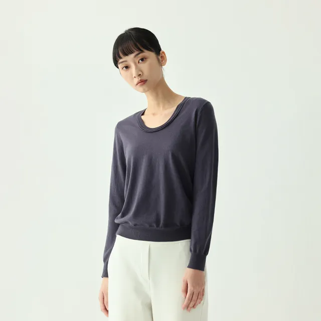 【giordano ladies】23SS_雙層圓領針織上衣(02352529)