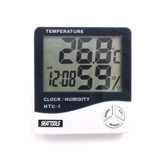 【工具王】溼度計 電子溫度計 鬧鐘 多功能濕溫度計 大數字時鐘 電子鐘 濕度計 630-TAH(溫溼度計 數位鬧鐘)