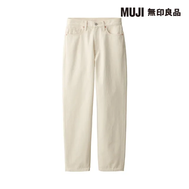 【MUJI 無印良品】女有機棉丹寧直筒褲(原色)