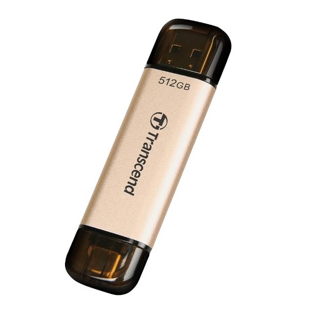 【Transcend 創見】JetFlash930C Type C 512GB 讀寫破百 高耐用雙頭隨身碟(TS512GJF930C 新舊包裝隨機出貨)