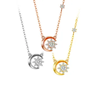 【CTJ】同樂節!10分 F/VVS 18K金 月影天然鑽 鑽石項鍊(鑽石閃耀時刻 只為摯愛的妳)