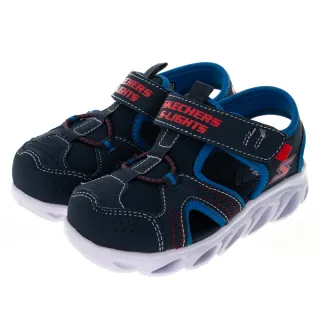 【SKECHERS】男嬰童 涼鞋 拖鞋系列燈鞋 HYPNO-SPLASH(401680NNVBL)