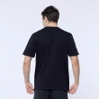 【NAUTICA】男裝 COMPETITION拚色LOGO短袖T恤(黑)