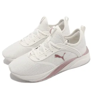 【PUMA】慢跑鞋 Softride Ruby Better Wns 女鞋 白 玫瑰金 路跑 襪套式 運動鞋(37731105)