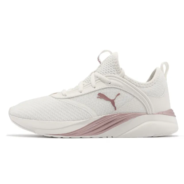 【PUMA】慢跑鞋 Softride Ruby Better Wns 女鞋 白 玫瑰金 路跑 襪套式 運動鞋(37731105)