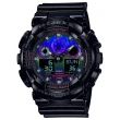 【CASIO 卡西歐】G-SHOCK AI 探索虛擬彩虹系列雙顯手錶 畢業禮物(GA-100RGB-1A)