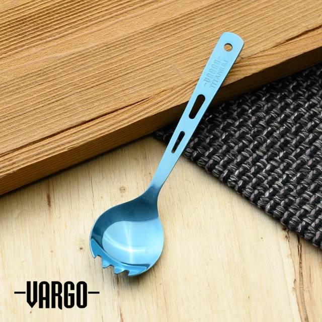 Vargo Titanium Spork 經典純鈦湯叉 藍色 #T208