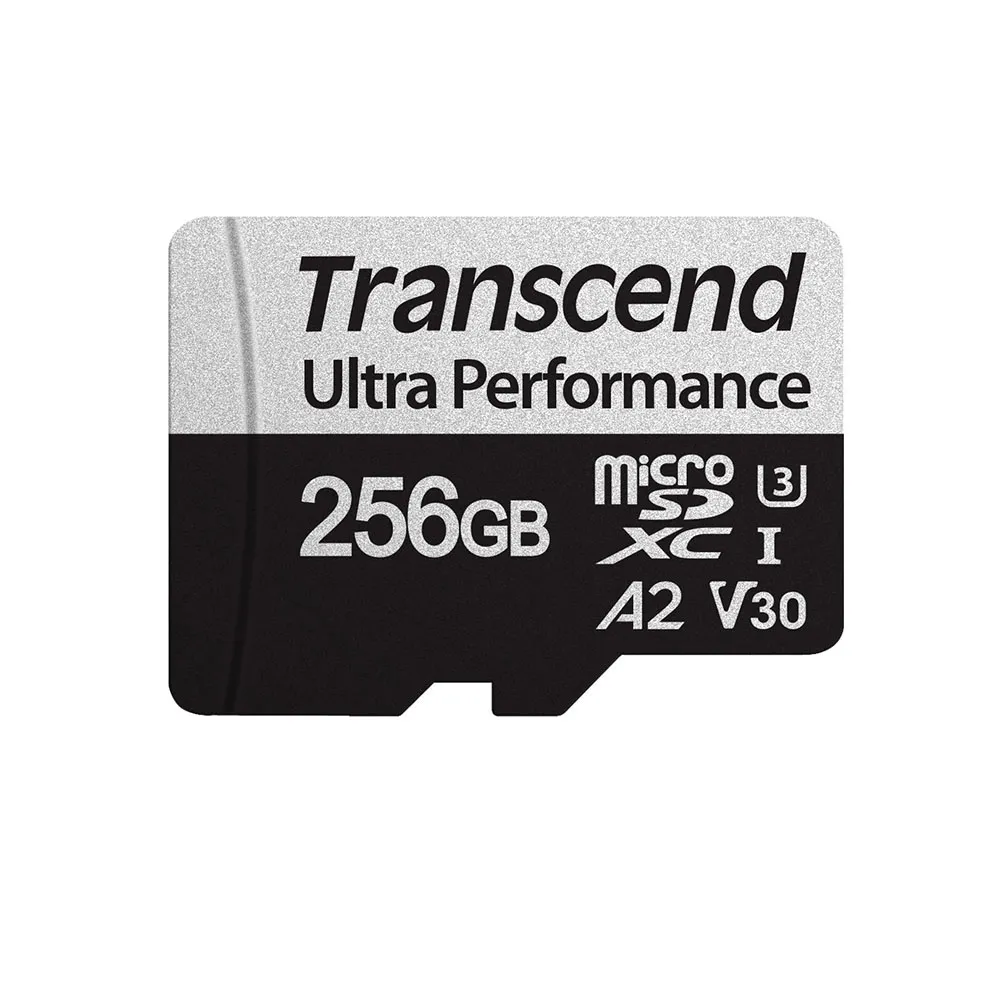 【Transcend 創見】USD340S microSDXC UHS-I U3 V30/A2 256GB 記憶卡(TS256GUSD340S附轉卡  包裝隨機出貨)