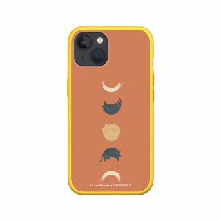 【RHINOSHIELD 犀牛盾】iPhone 14/Plus/Pro/Max Mod NX手機殼/I Love Doodle-貓咪月象-橘(I Love Doodle)