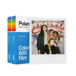 【Polaroid 寶麗來】600型 彩色白框相紙雙入裝-16張(D6F5)