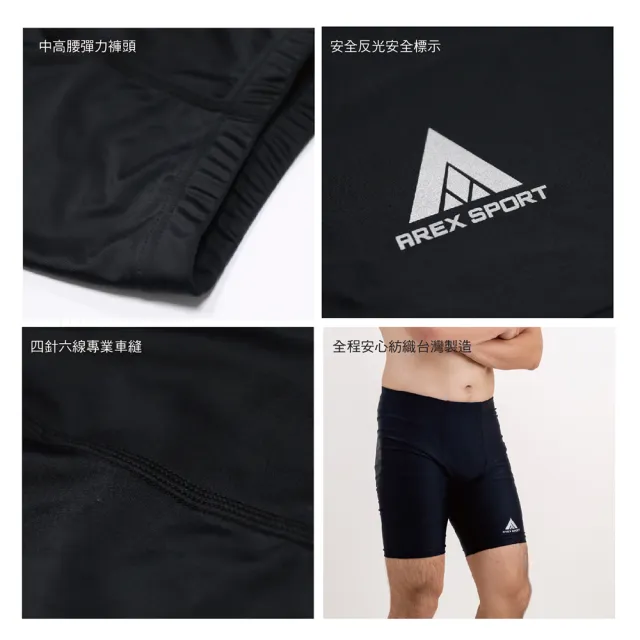 【AREXSPORT】男短褲 運動短褲 大碼緊身褲 訓練褲 跑褲 重訓褲 加大碼 泳褲 大碼短褲S-2L(水陸男短褲)