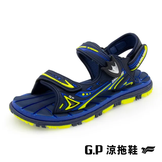 【G.P】經典兒童舒適磁扣兩用涼拖鞋G3816B-藍綠色(SIZE:31-35 共三色)