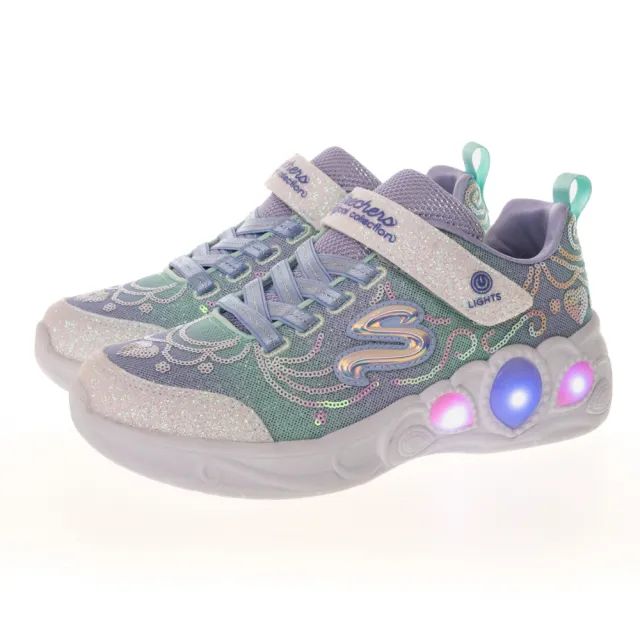【SKECHERS】女童鞋系列 燈鞋 PRINCESS WISHES(302686LLVMT)