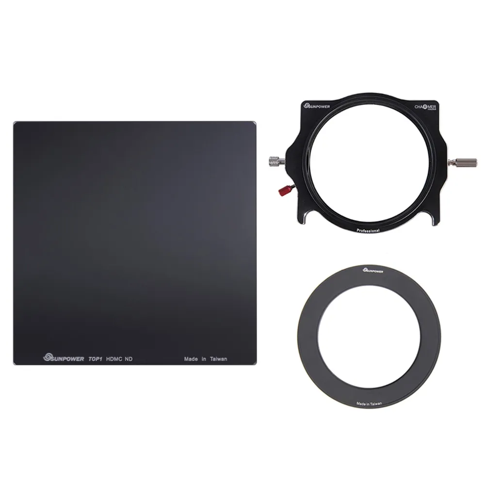 【SUNPOWER】MC PRO 100x100 ND 1.5 方型鏡片 + 轉接環 + 支架套組
