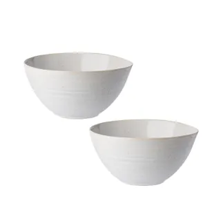 【Royal Duke】白茶手作紋系列-4.6吋碗(兩入組 陶瓷 碗 餐碗 餐具 飯碗)