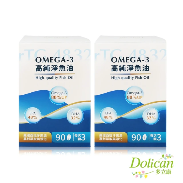 多立康 rTG48/32 Omega-3高純淨魚油90粒x2(Omega-3 80% /西班牙/91項專利/DHA/EPA)