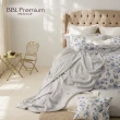 【BBL Premium】100%天絲印花兩用被床包組-葛麗絲莊園-灰(特大)