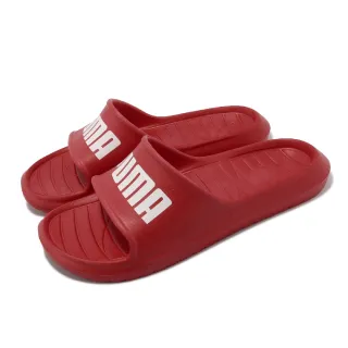 【PUMA】拖鞋 Divecat V2 Lite 男鞋 女鞋 紅 白 運動拖鞋 一片拖(37482310)