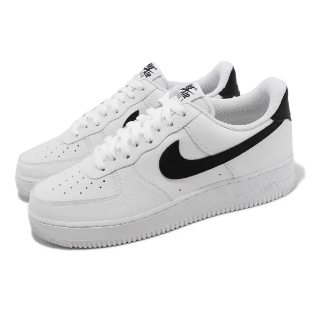 NIKE 耐吉】休閒鞋Air Force 1 07 男鞋女鞋白黑勾AF1 經典皮革小白鞋