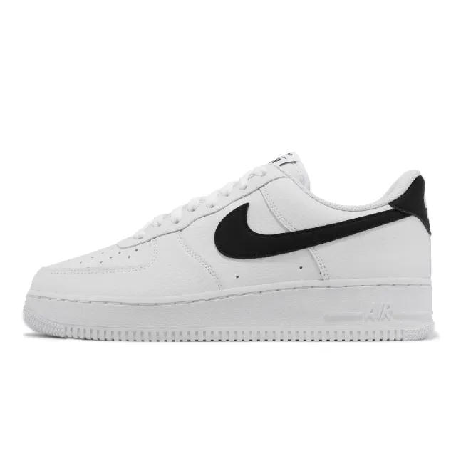 【NIKE 耐吉】休閒鞋 Air Force 1 07 男鞋 女鞋 白 黑勾 AF1 經典 皮革 小白鞋(CT2302-100)