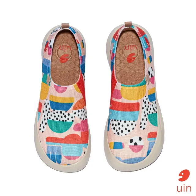 【uin】西班牙原創設計 女鞋 快樂崇拜2彩繪休閒鞋W1010769(彩繪)