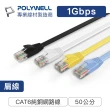 【POLYWELL】CAT6 高速網路傳輸扁線 /0.5M