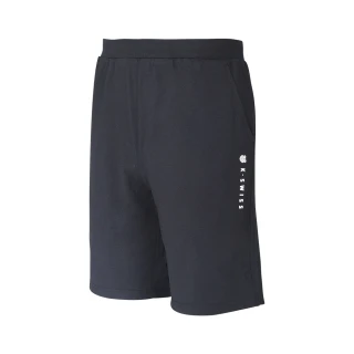 【K-SWISS】棉質短褲 Sweat  Shorts-男-黑(108057-008)