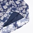 【ILEY 伊蕾】文藝氣質花卉萊賽爾纖維長洋裝(深藍色；M-XL；1232017459)
