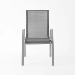 【特力屋】新邦尼網布單人椅-深灰色