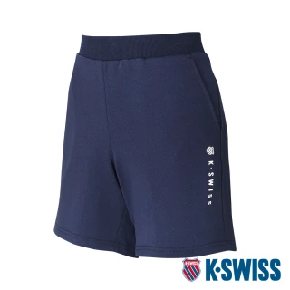 【K-SWISS】棉質短褲 Sweat  Shorts-女-藍(198057-426)