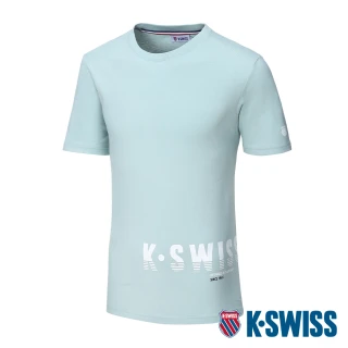 【K-SWISS】棉質吸排T恤 Logo Tee-男-薄荷綠(108052-333)