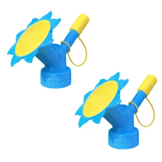 【植物灌溉】兩用雙頭澆花器-2入(灑水器 澆水 滴水器瓶蓋頭 噴頭 植物盆栽 懶人澆花 園藝用品 花灑)
